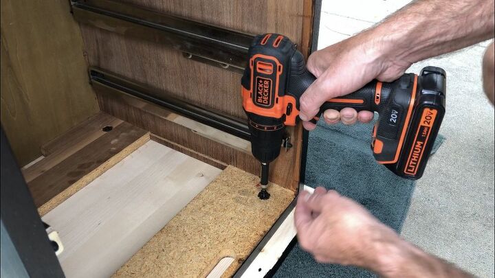 repurposed credenza sideboard
