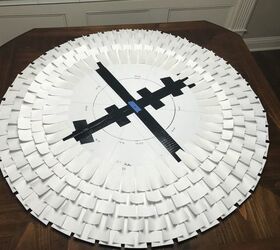 diy high end 41 starburst mirror with my free template, The pieces on each row are getting smaller