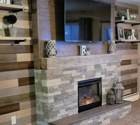 how to build a faux fireplace, The Faux Fireplace finished