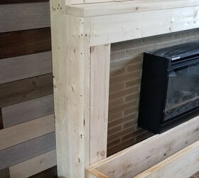how to build a faux fireplace, The hearth was built out of 2x12s
