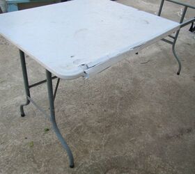 upcycle plastic folding table
