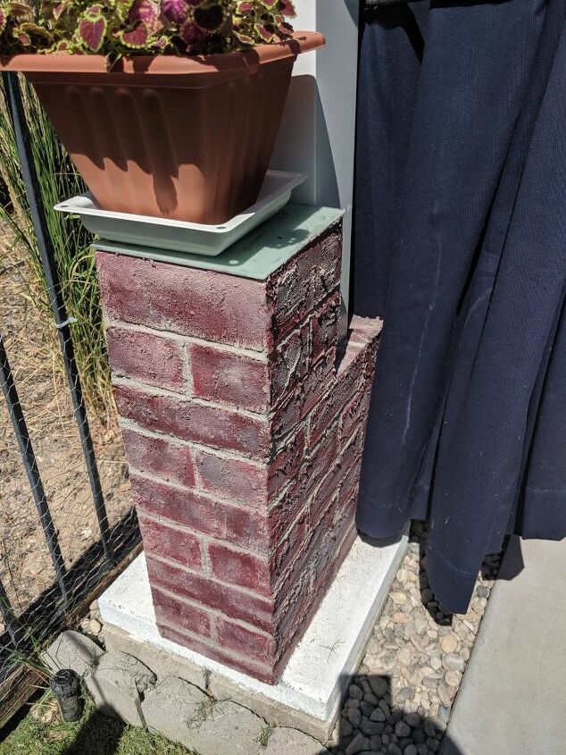 de blocos de concreto a pilares de tijolos