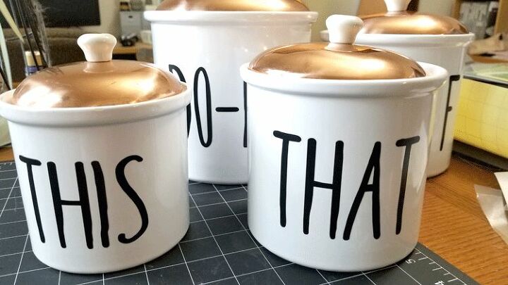 rae dunn inspired storage canisters