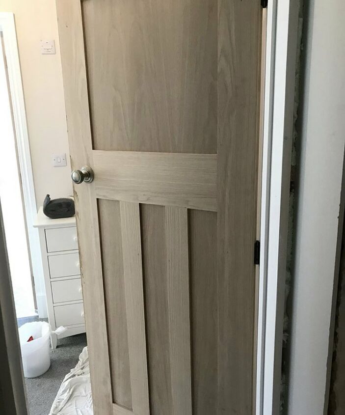 how to enhance brand new oak doors, The new door before I had waxed it