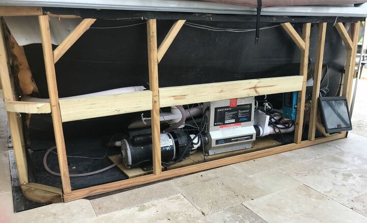 how can we build a replacement hot tub surround