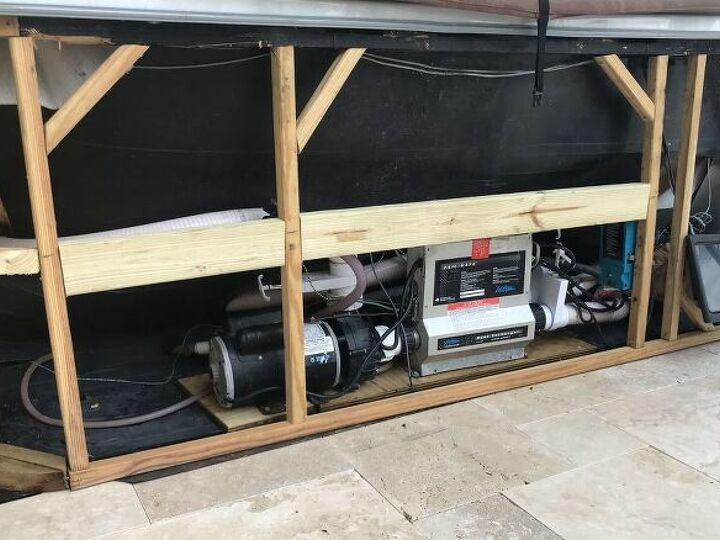 q how can we build a replacement hot tub surround