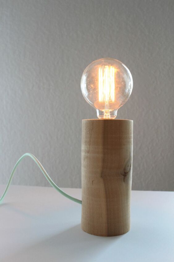 s 22 ways a little bit of wood goes a long way inside your home and out, DIY Minimal Wood Lamp