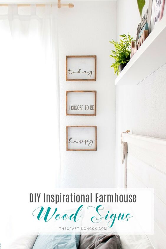 s 22 ways a little bit of wood goes a long way inside your home and out, DIY Inspirational Farmhouse Wood Signs