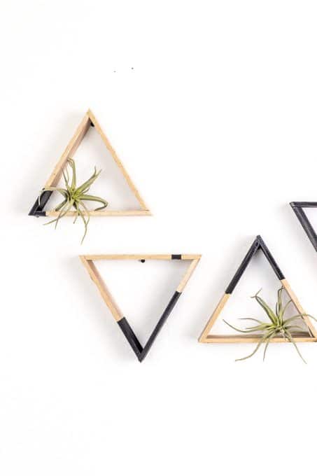 s 22 ways a little bit of wood goes a long way inside your home and out, How to Make DIY Mini Triangle Shelves