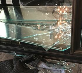 how can i replace glass shelves in a curio cabinet