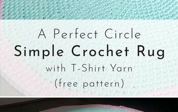 Tapete de crochê em forma de círculo perfeito para camisetas