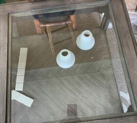 how can i stencil on a glass coffee tabletop