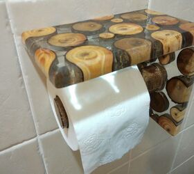 s amazing diys from 21 hometalkers who are totally slaying on instagram, Epoxy Toilet Paper Dispenser 7 by 6