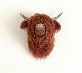 s amazing diys from 21 hometalkers who are totally slaying on instagram, Papier m ch Highland Cow Mount