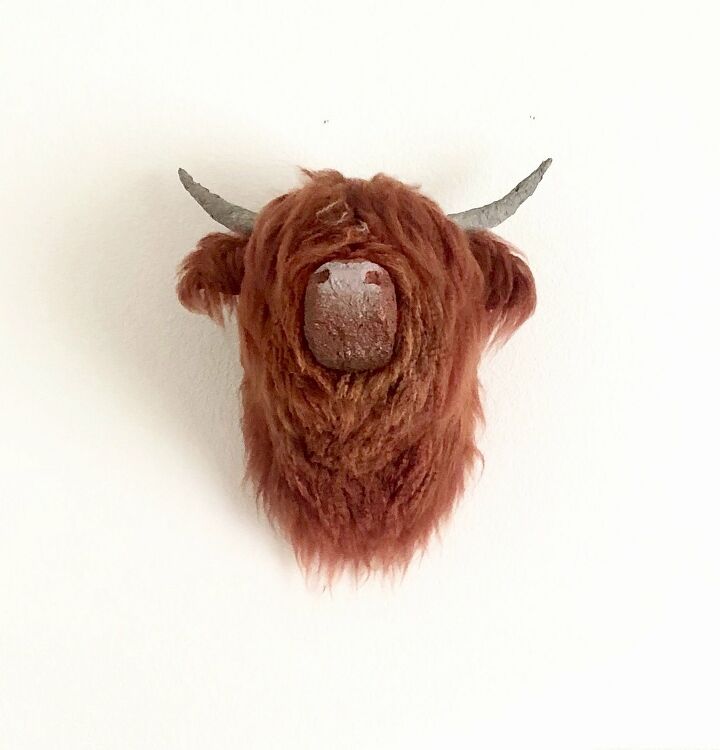 s amazing diys from 21 hometalkers who are totally slaying on instagram, Papier m ch Highland Cow Mount