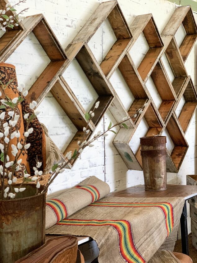 s 15 ways unexpected items are making these walls really stand out, Repurposed bee boxes