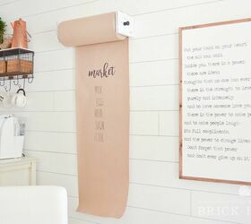 s 15 ways unexpected items are making these walls really stand out, A butcher paper grocery list for your kitchen