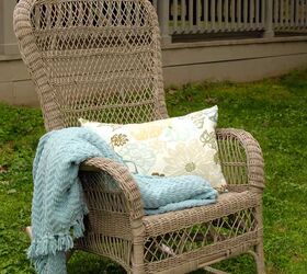 s 17 reasons why this wicker trend isn t going anywhere, Yard Sale Wicker Rocker Makeover