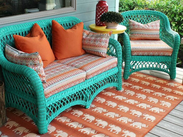 s 17 reasons why this wicker trend isn t going anywhere, NO SEW Upholstery and Porch Makeover
