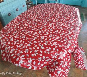 vinyl tablecloth kitchen table makeover
