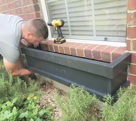 build your own wooden window box planters