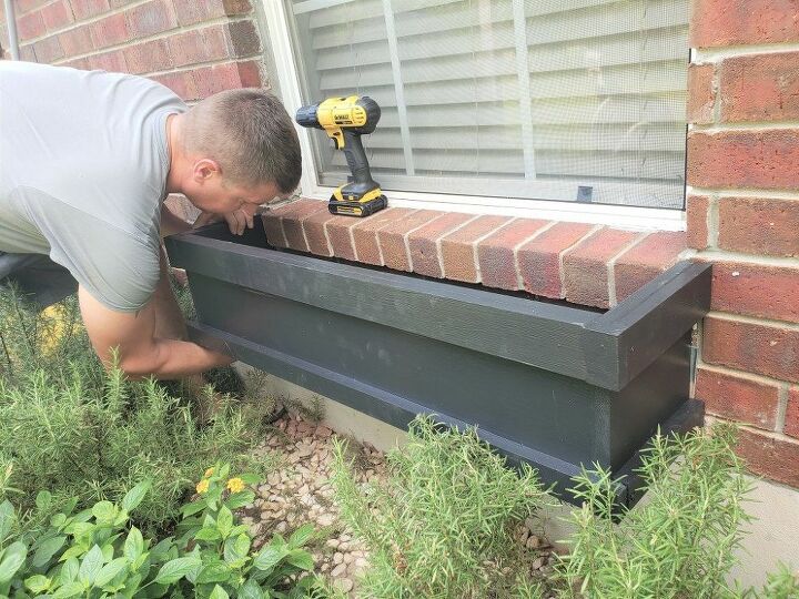 build your own wooden window box planters
