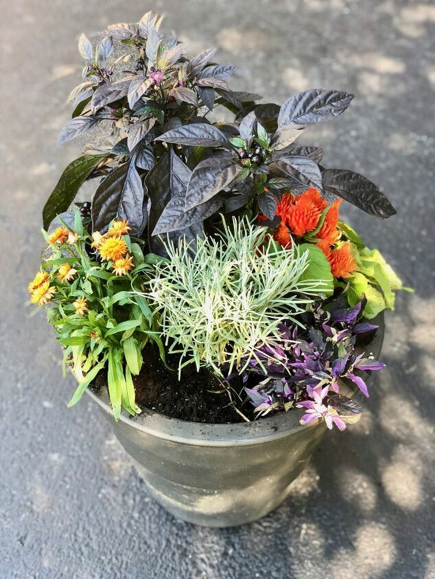 how to create fall outdoor planters