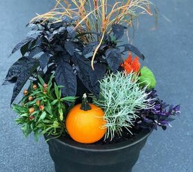 how to create fall outdoor planters
