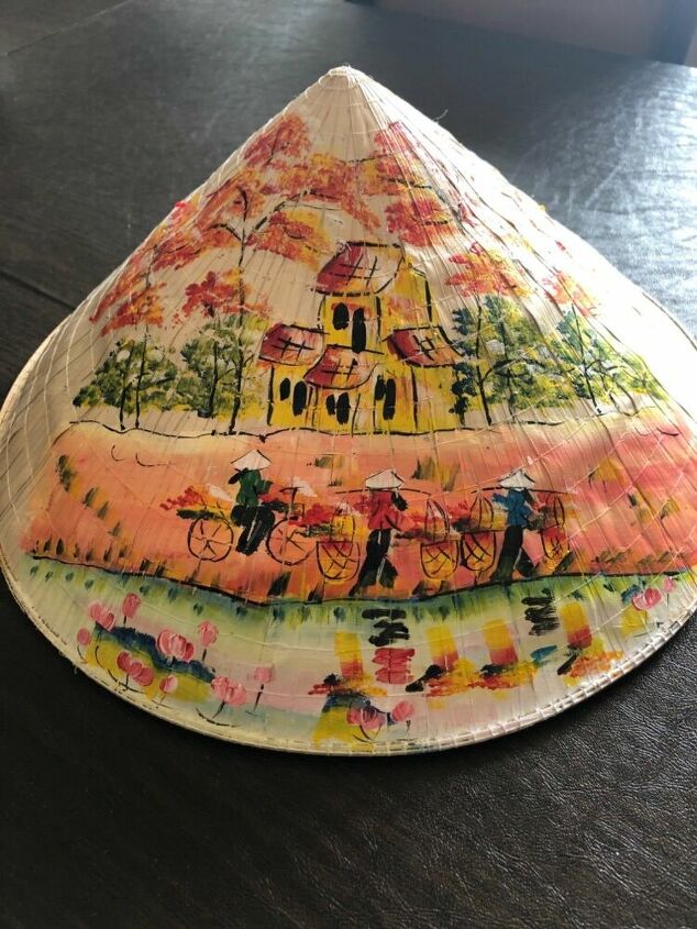 how can i protect a straw hat with acrylic painting from chipping