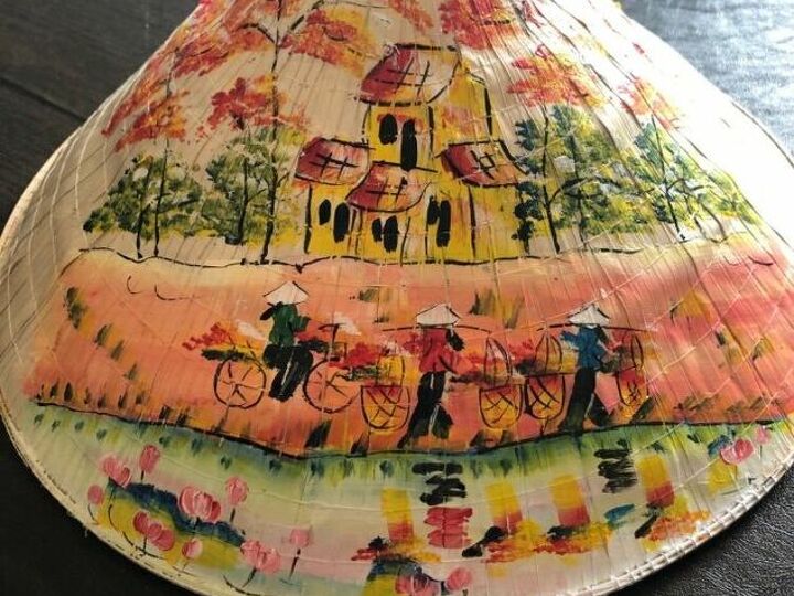 q how can i protect straw hat with acrylic painting from chipping