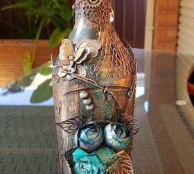 recycled bottle steampunk lamp, Recycled Bottle Steampunk Lamp