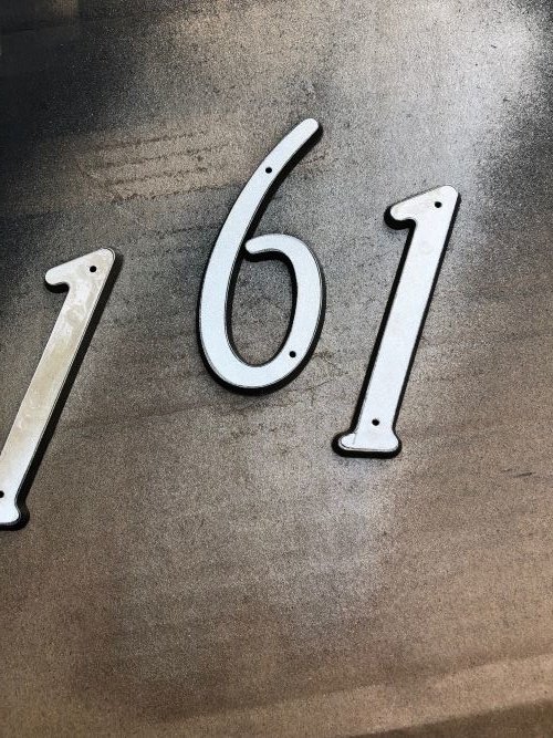 how to create a house number planter box from a thrift store find