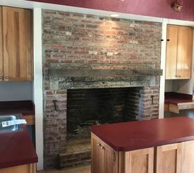 what can we do with this old fireplace in the kitchen pic