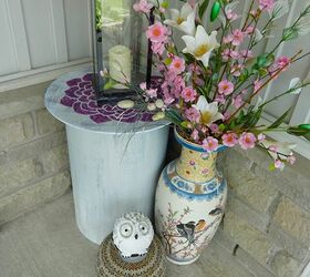Thrift Store Side-Table Re-purposed Into a Planter + Storage