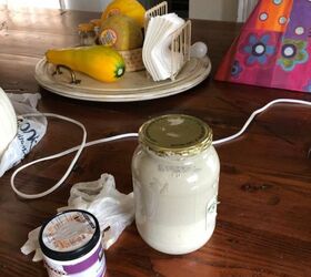 funky fun lamp takes on a new look, Homemade chalk paint