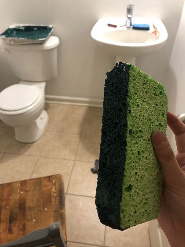 How To Make A Sponge Accent Wall Yes You Read That Correctly