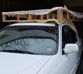 turn a discarded box spring into a shelf totally reclaimed, The haul home