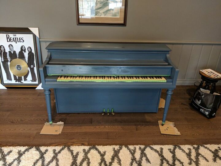 how to paint an old upright piano