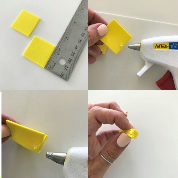 how to make these candy magnets with foamy