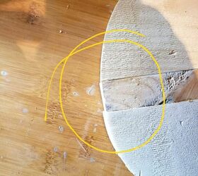 gold leaf ikea hatten table hack, Imperfections