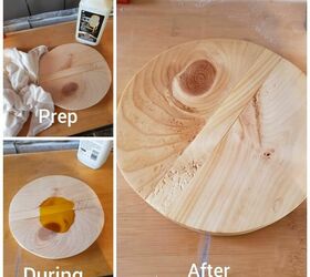 gold leaf ikea hatten table hack, Linseed oil application