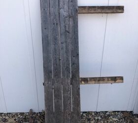reusing worn out privacy fence, Used just a small piece of the old panel