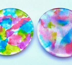 s 18 epoxy resin projects anyone can do so in right now, The secret to these gorgeous tie dye coasters Toilet paper