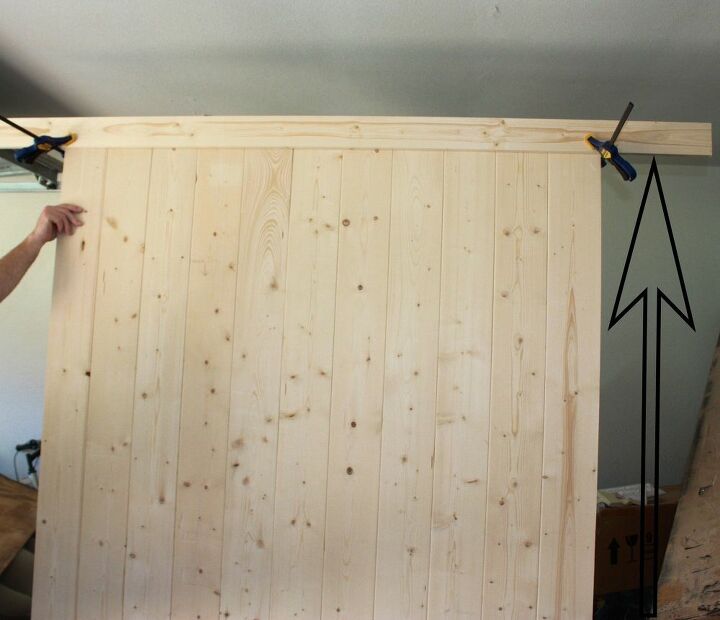 diy faux barn door room divider
