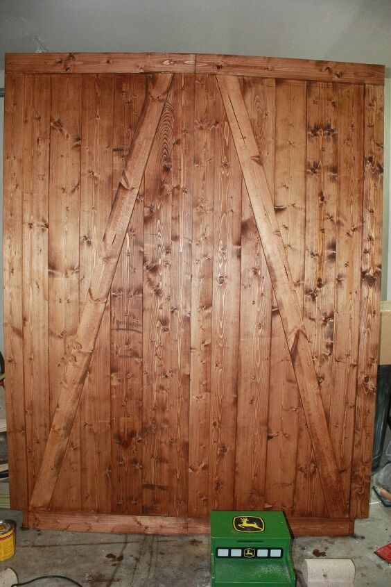 diy faux barn door room divider