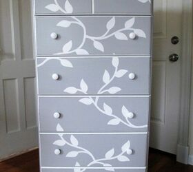 21 ways to redo that old dresser you can t stand looking at anymore, Get this gorgeous look with a handmade stencil