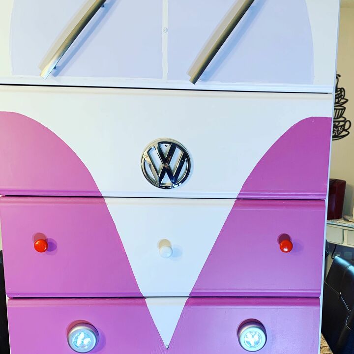 21 ways to redo that old dresser you can t stand looking at anymore, This fun Volkswagen dresser is a favorite with the kids