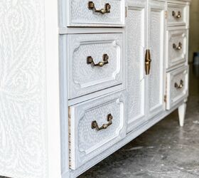 21 ways to redo that old dresser you can t stand looking at anymore, Hand painted detailing makes this dresser one of a kind