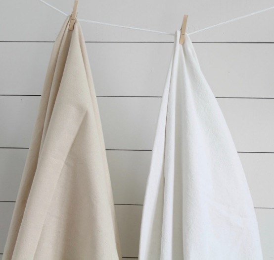 step by step drop cloth curtain tutorial