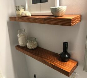2x12 floating shelves